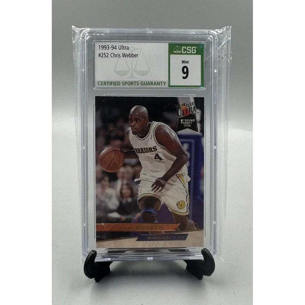 CHRIS WEBBER 1993-94  Fleer Ultra WARRIORS NBA Rookie #252 CSG‎ 9 Golden State